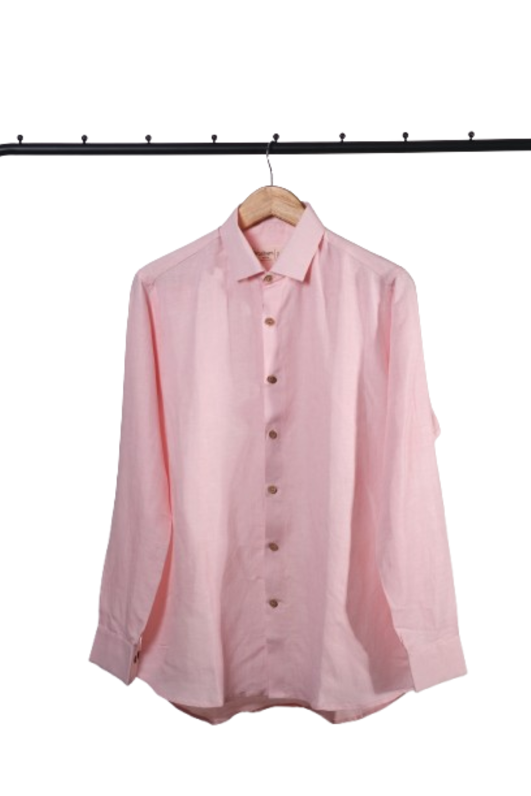 Bahem Men Pink Hemp-Lyocell Shirt