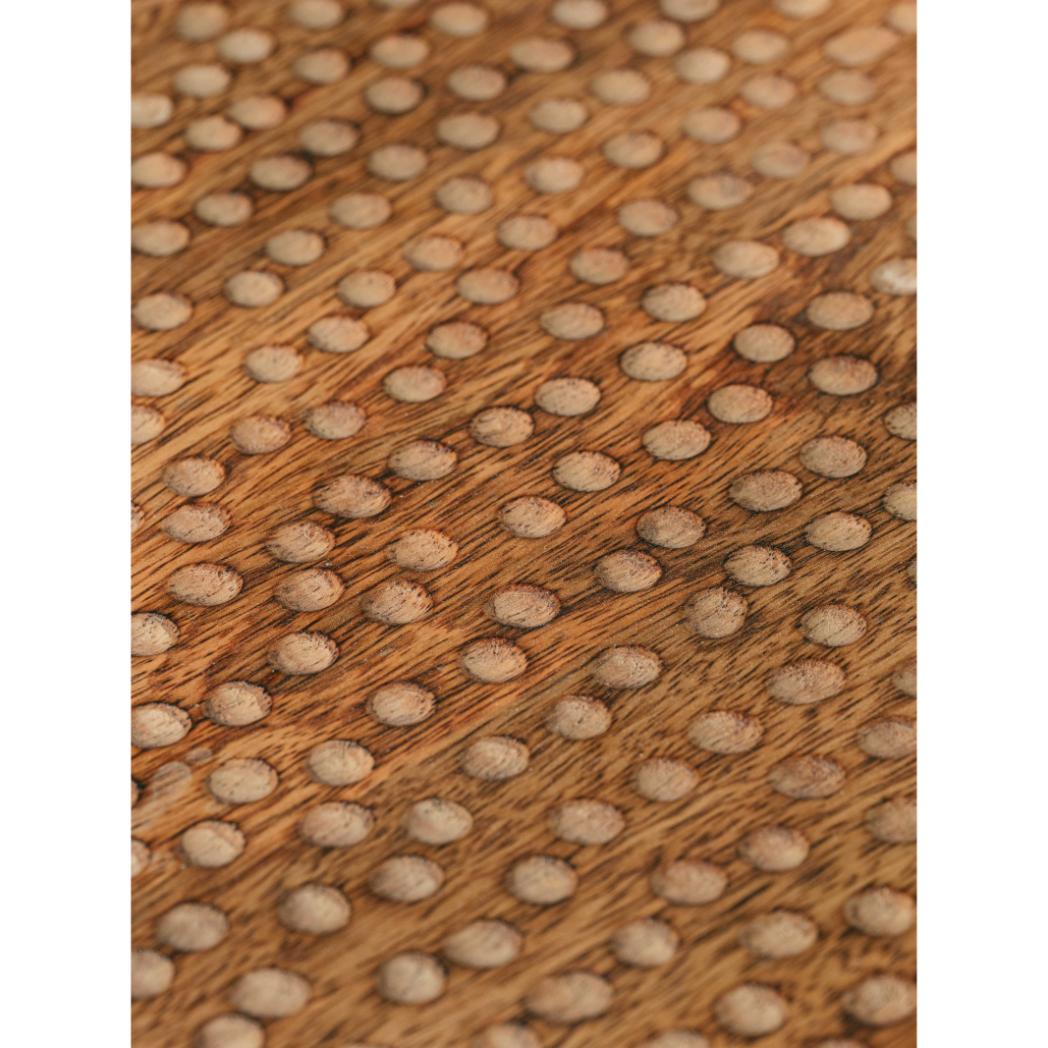 Araana Home Mohar Large Wooden Tray With Engraved Design