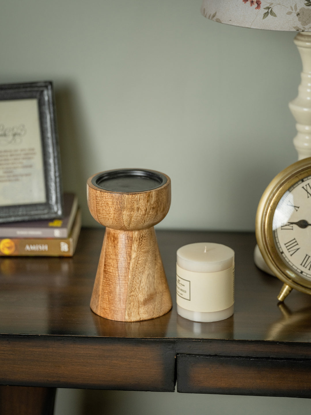 Araana Home Deevan - Tapered Wooden Candle Holder