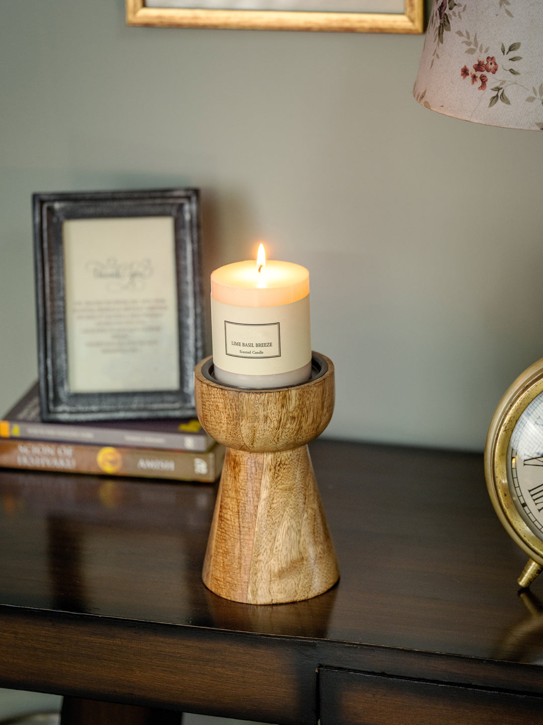Araana Home Deevan - Tapered Wooden Candle Holder