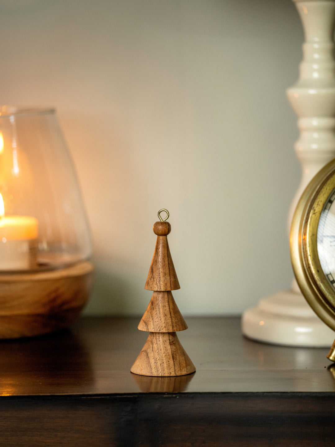Araana Home Tree Shaped Christmas Ornament | Acacia Wood