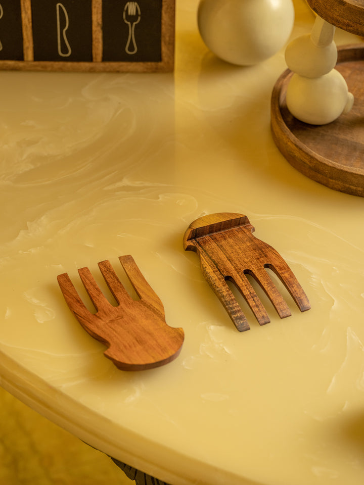 Araana Home Saanjha - Wooden Salad Forks
