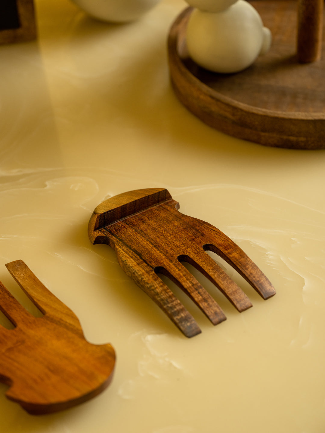 Araana Home Saanjha - Wooden Salad Forks