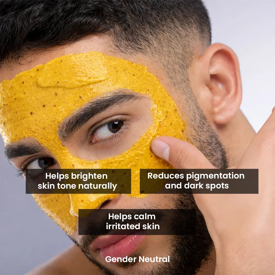 Traditional Ubtan Face & Body Scrub | Lactic Acid for Tanning, Dark Spots & Brightening | 200gm