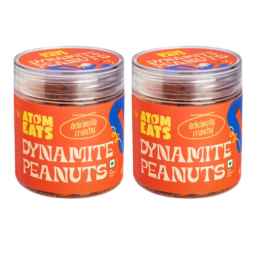 Atom Eats Dynamite Peanuts | (120g Pack X 2) by Atom Eats