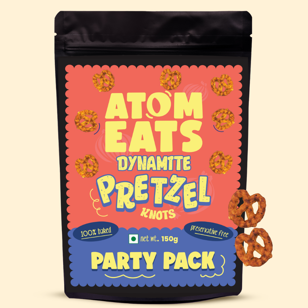 Atom Eats Dynamite Pretzels Party Pack | 150g Pack by Atom Eats
