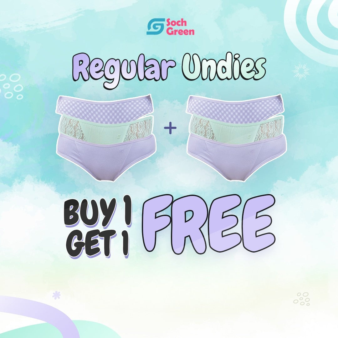 Organic everyday undies (bikini) (3pc)