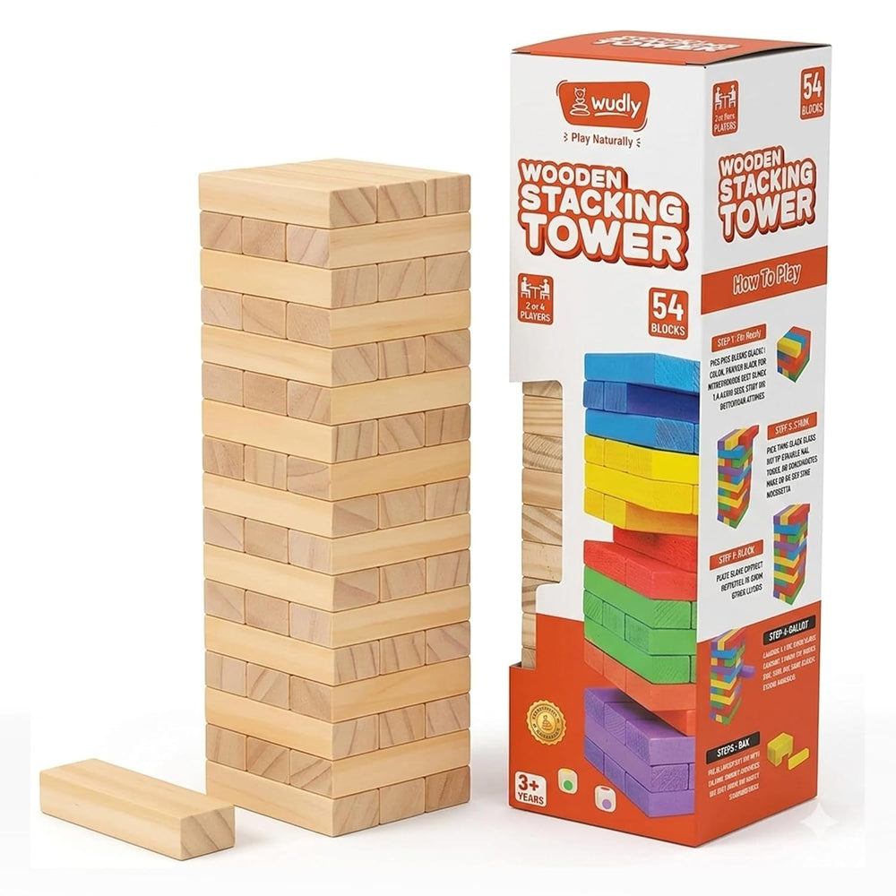 Wudly Wooden Classic Stacking Tower