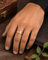 Bamboology Trends Nature Heal Heritage Hammered Adjustable Pure Copper Ring for Men & Women | Ayurvedic Wellness Jewelery