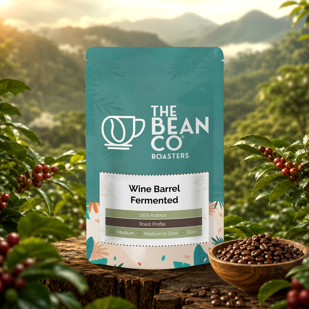 The Bean Co Roasters Wine Barrel Fermented Roasted Coffee | Medium Roast | 100% Arabica | Freshly Roasted Coffee Beans