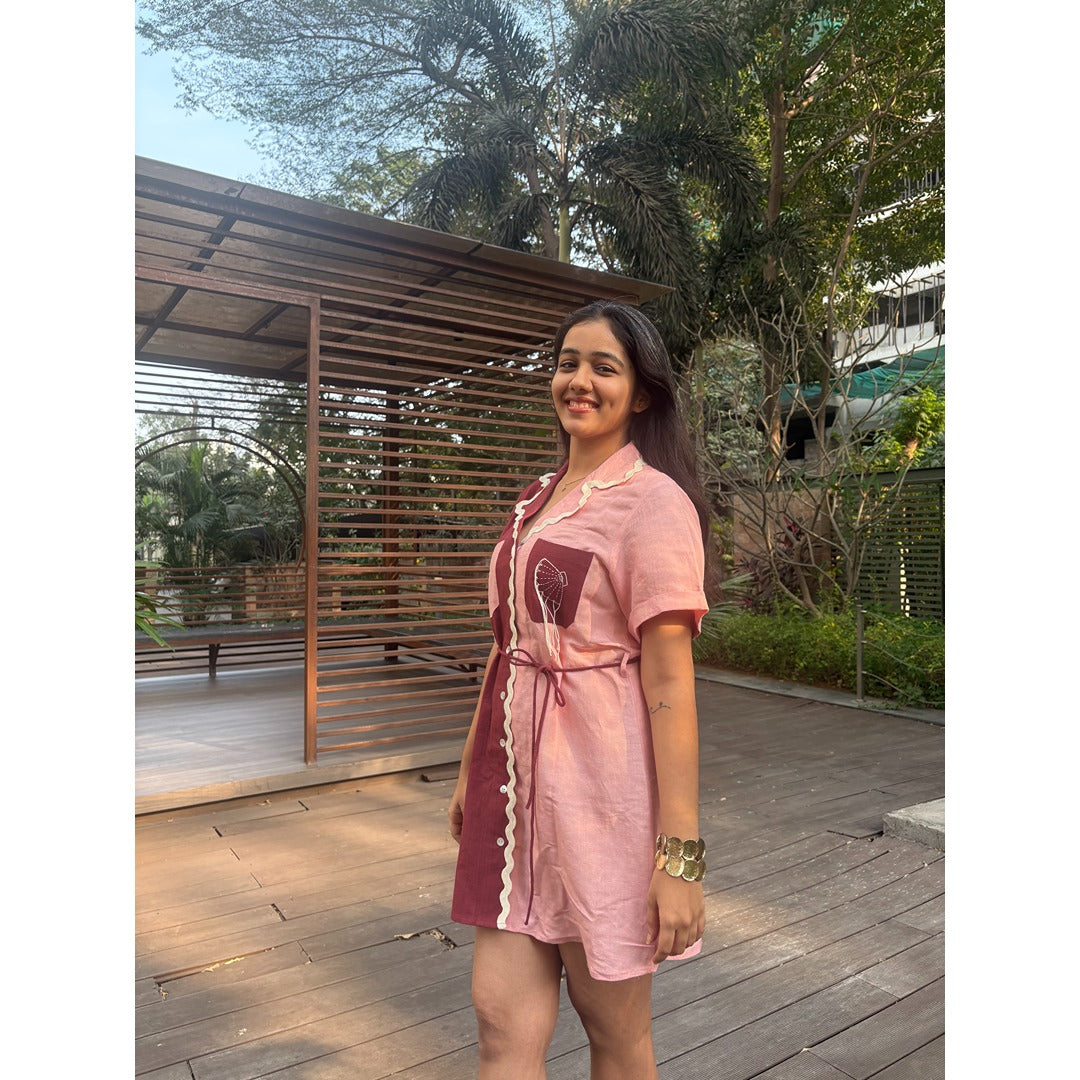 Rose Duet Shirt Dress