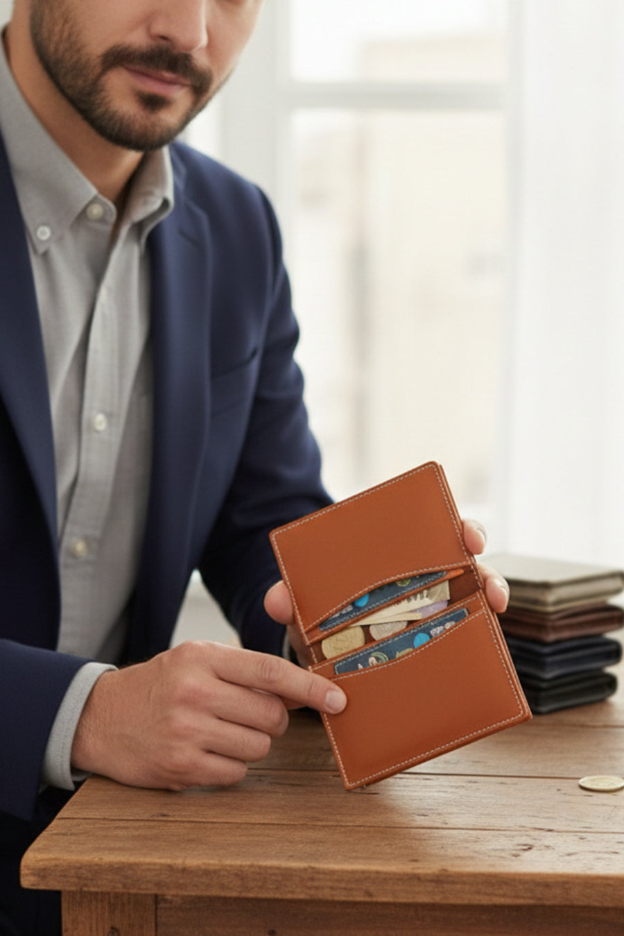  Beth Vegan Leather Mini Wallet