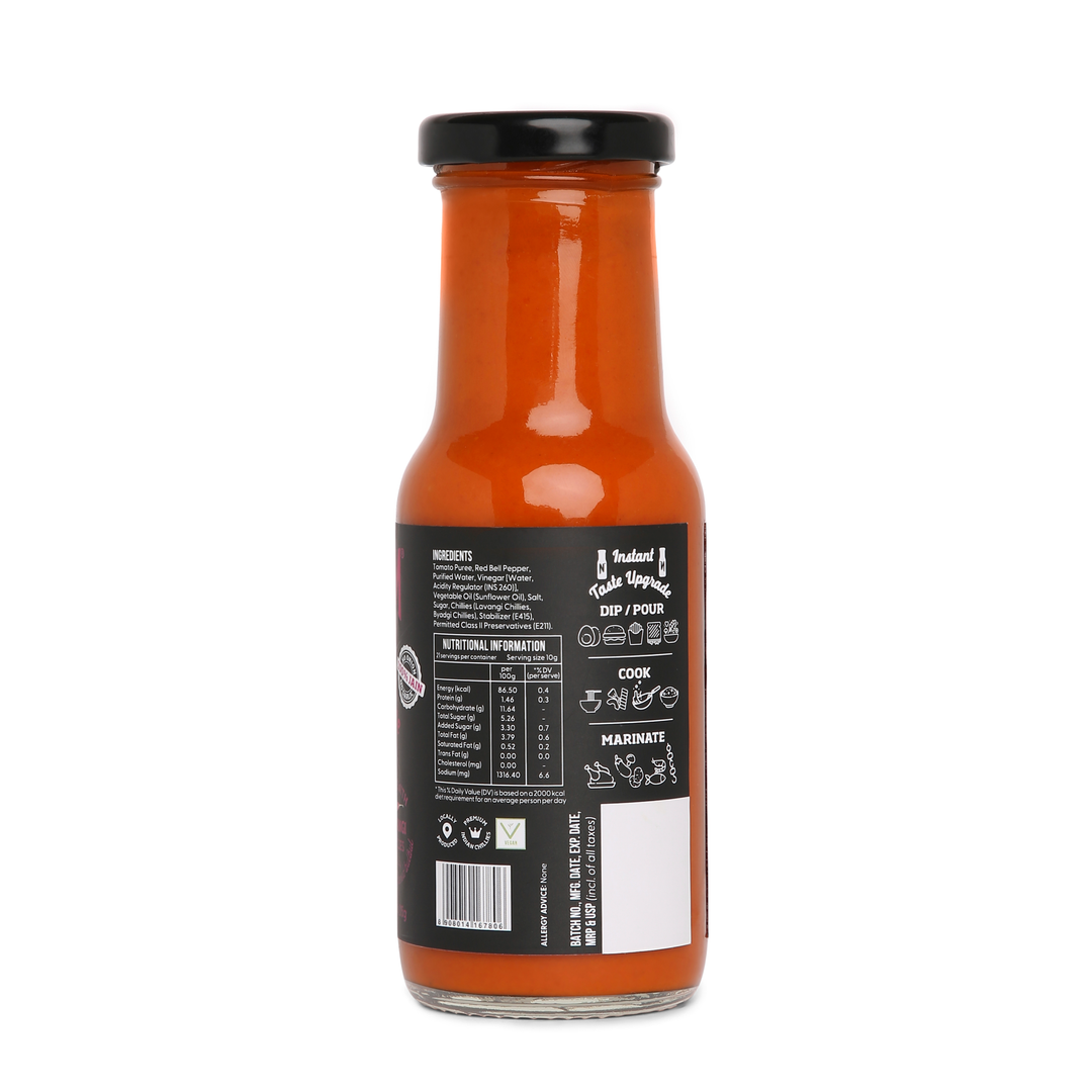 Naagin The Jainuine Hot Sauce - No onion No garlic, Jain Friendly