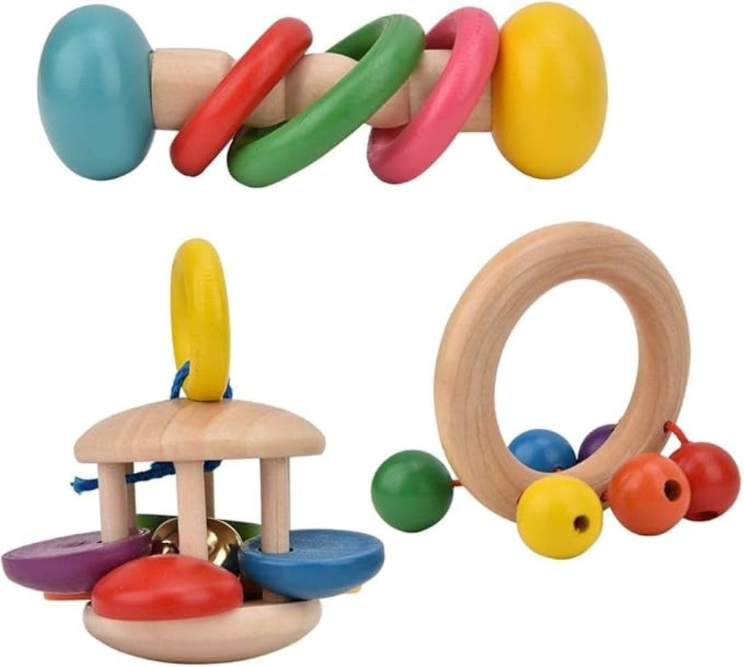 Wudly Wooden Rattle Gift Set