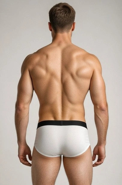 Bamboo Men’s Frenchie Fit Underwear | Black and White | Pack of 2
