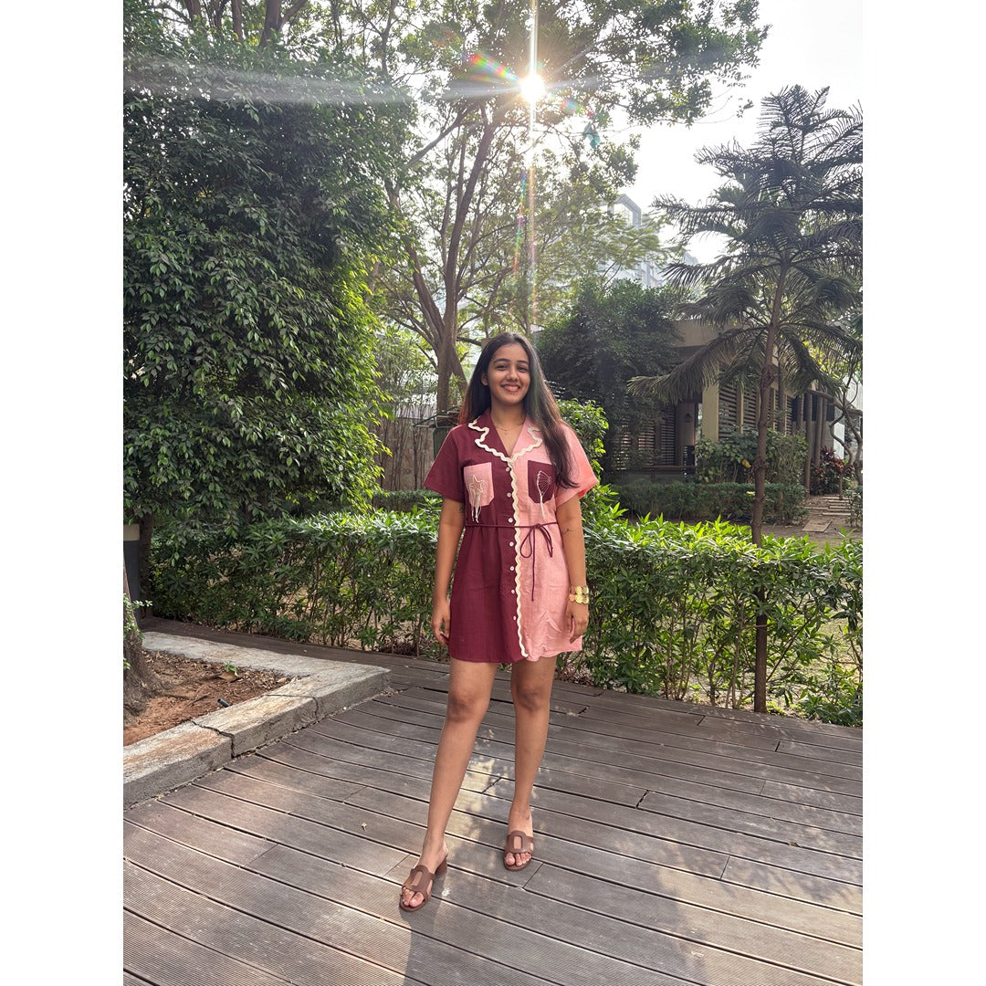 Rose Duet Shirt Dress