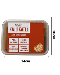Zugar Vegan Kaju Katli | 70% Cashew, No Refined Sugar | 200g