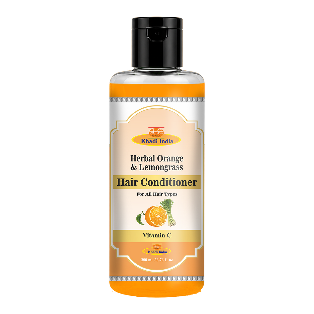 Khadi Care Herbal Orange & Lemongrass Hair Conditioner - 210ml
