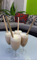Reusable Bamboo straws Pack of 4 With Straw Cleaner