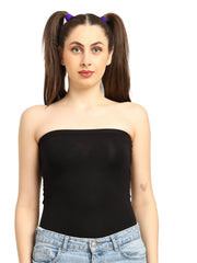 Gen Z Bamboo Tube Top for Women – Soft, Breathable & Sustainable Fit | Black