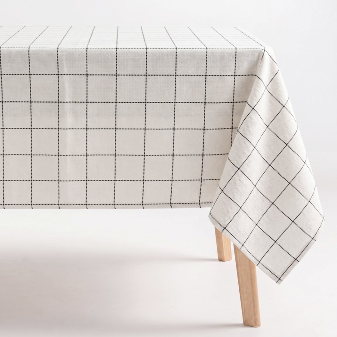Country Village Yarn Dyed Checkered Table Cloth 60x90 Inch Rectangular| Washable Dining Table Cover| Dining cloth | 6 seater table cloth