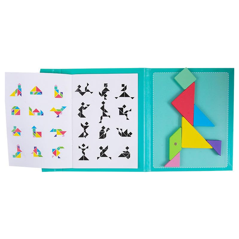 Wudly Wooden Magnetic Tangram Puzzle