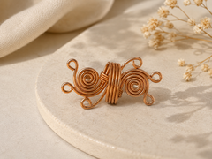 Bamboology Trends Handmade Adjustable Pure Copper Designer Ring for Women | Artisan Wellness Jewelery
