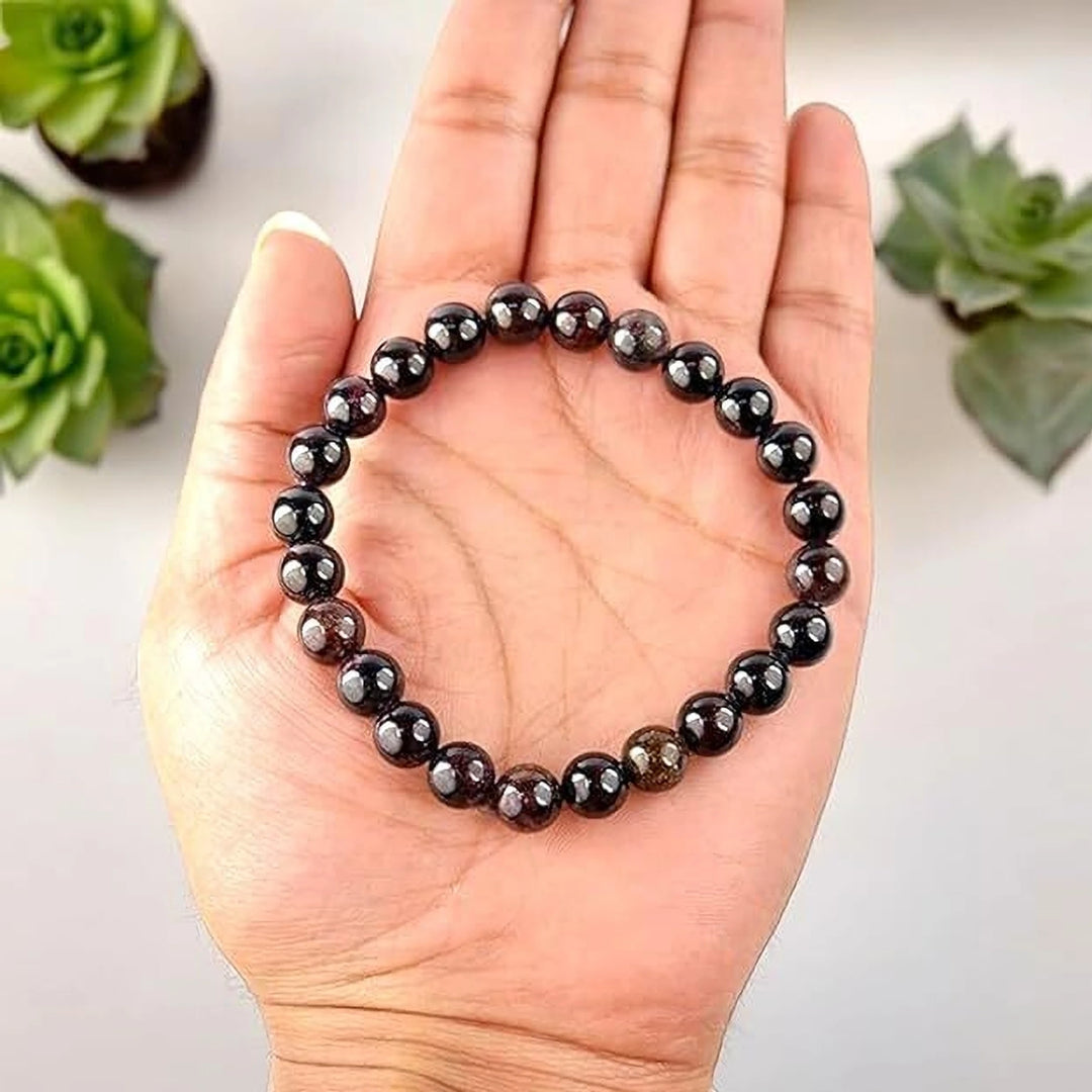 Bamboology trends Natural Red Garnet Certified Gemstone Bracelet – For Prosperity, Emotional Healing, Heart Chakra & Positive Growth