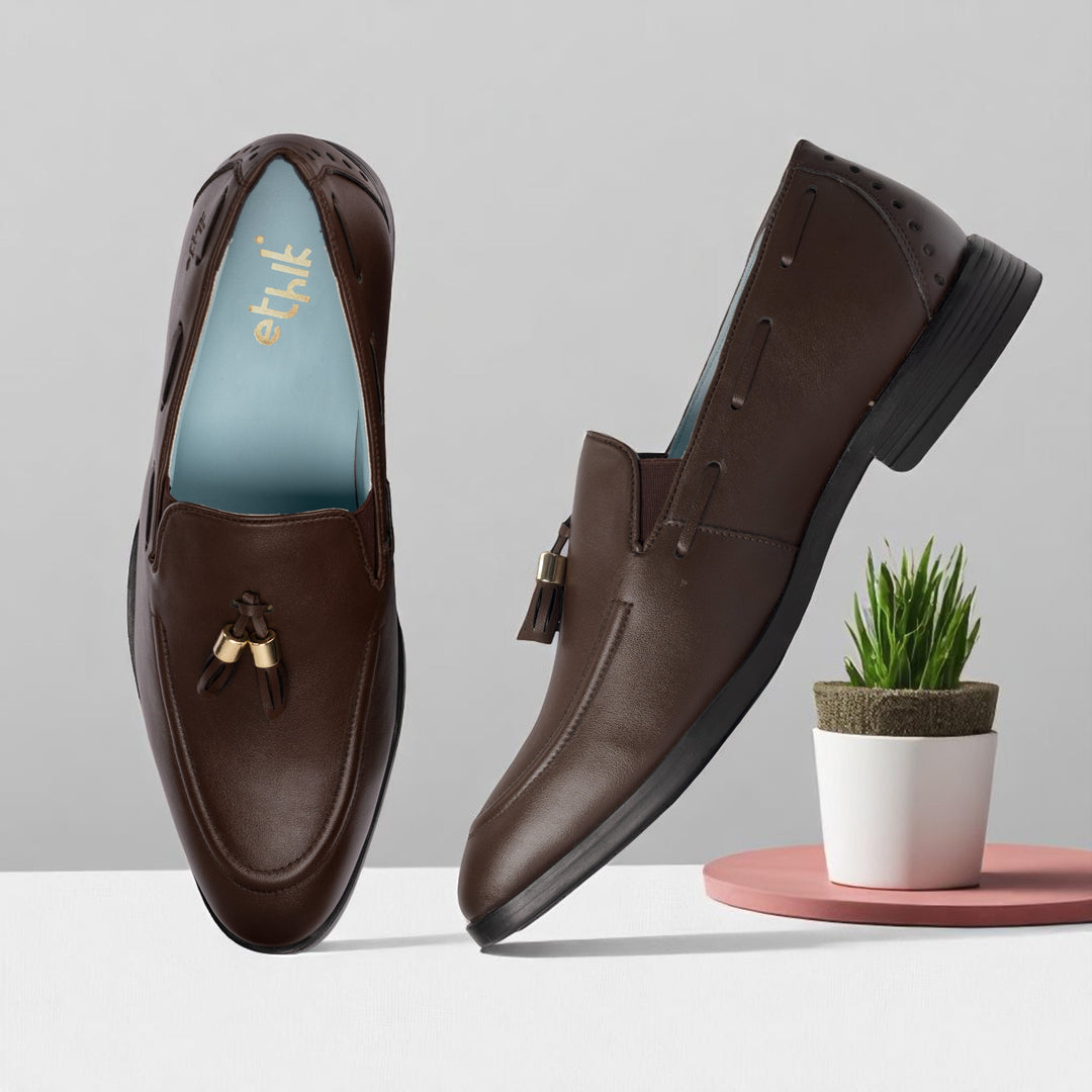 Tassel Tux Brown Tassel Loafers