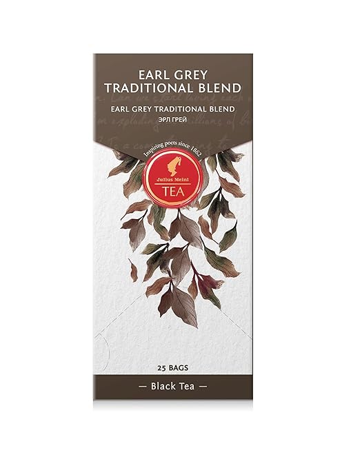 Julius Meinl Earl Grey Black Tea - Pack of 25 Tea Bags