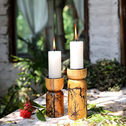 Goomti Earth Ember Candle Stands