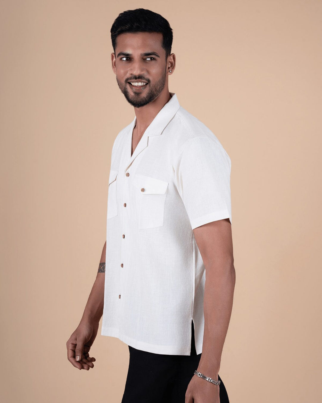 Natural Raw Double Pocket Shirt