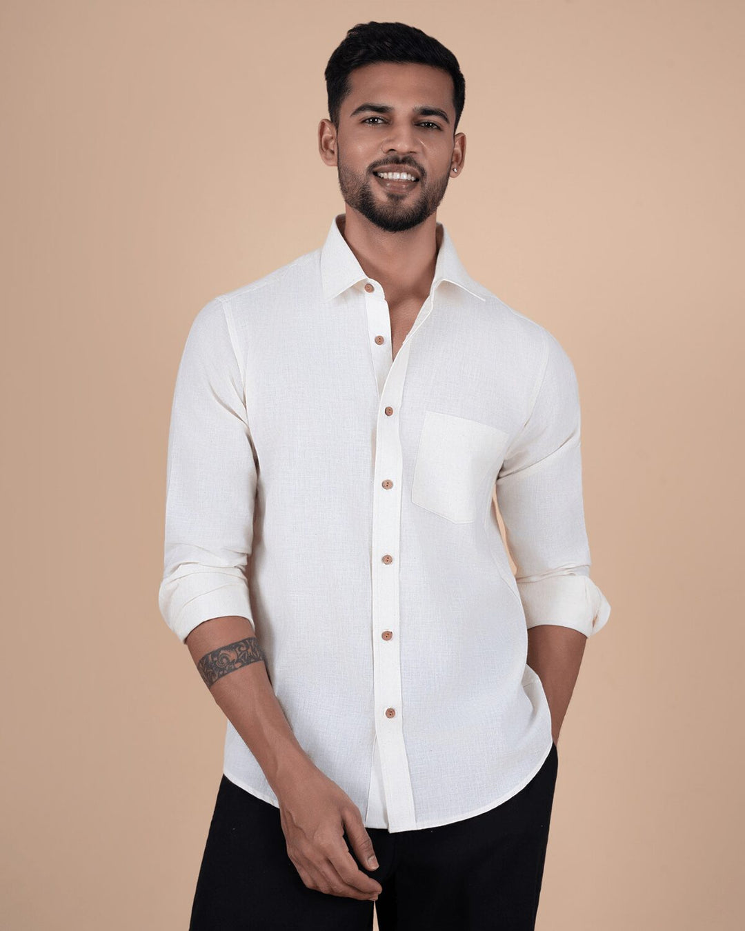 Natural Raw Full Sleeve Shirt
