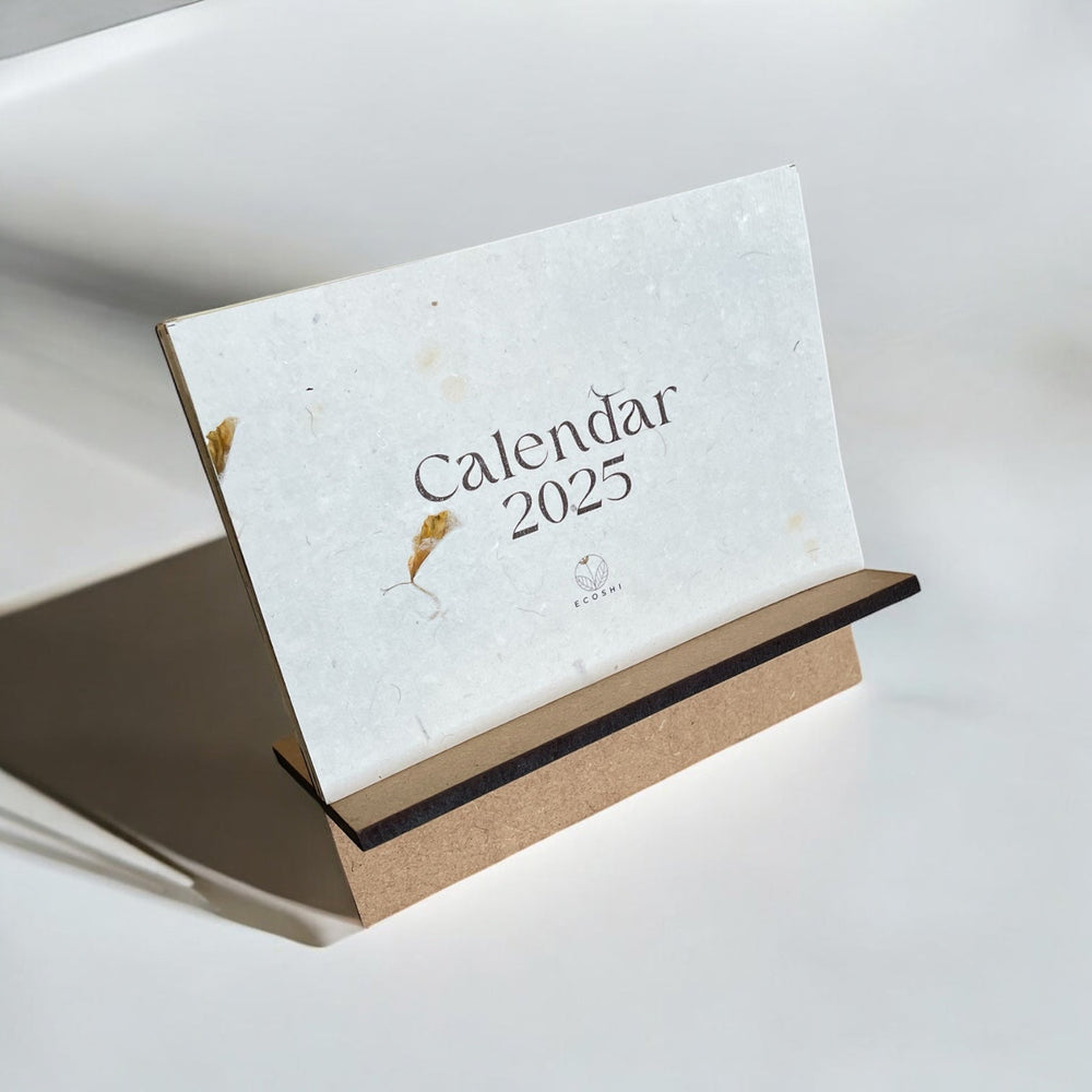 Ecoshi Eco-Printed Desk Calendar 2025