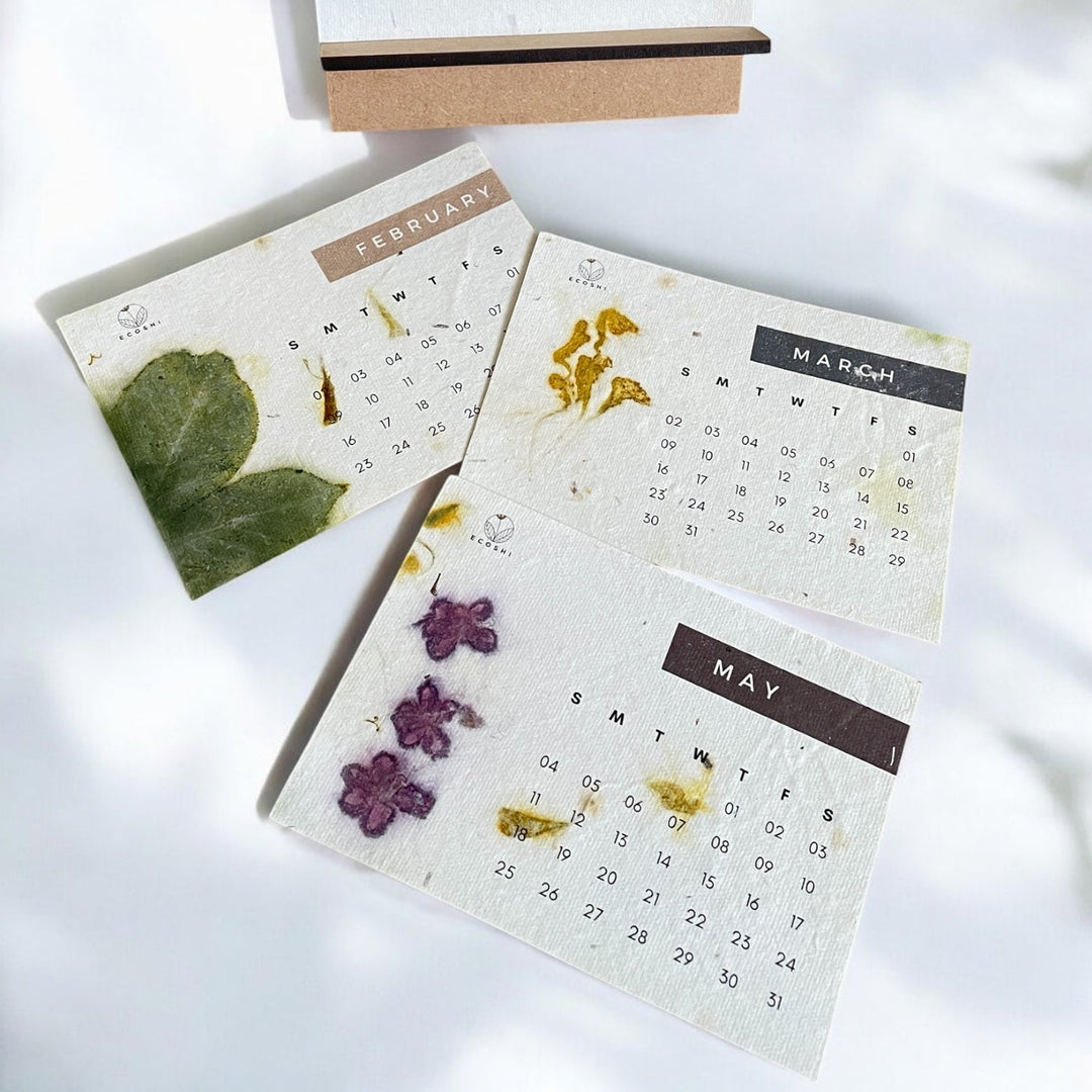 Ecoshi New Year Gift Box | Journal, Bookmark & Desk Calendar