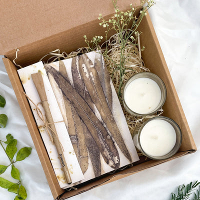 Ecoshi serene box- eucalyptus print