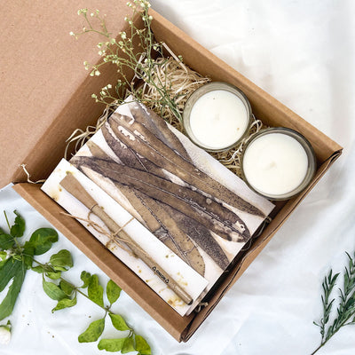 Ecoshi serene box- eucalyptus print