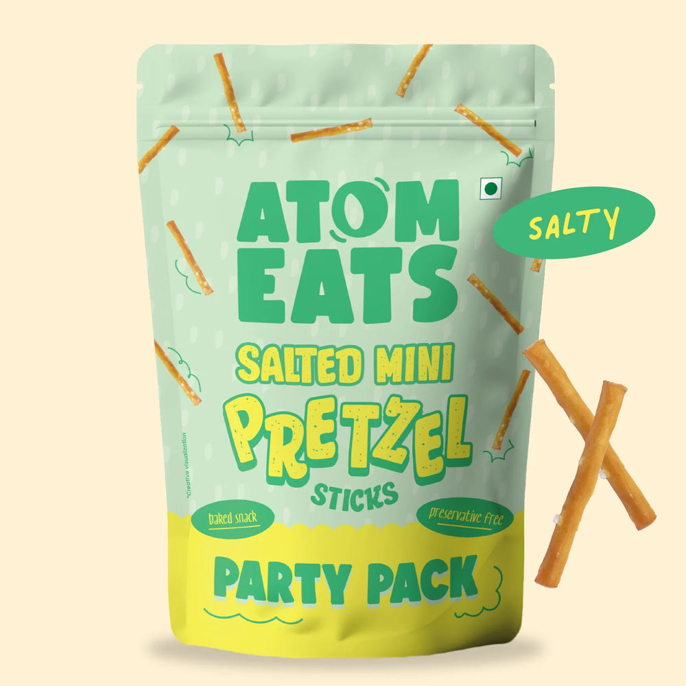 Atom Eats Salted Mini Sticks Party Pack | 200g Pack by Atom Eats