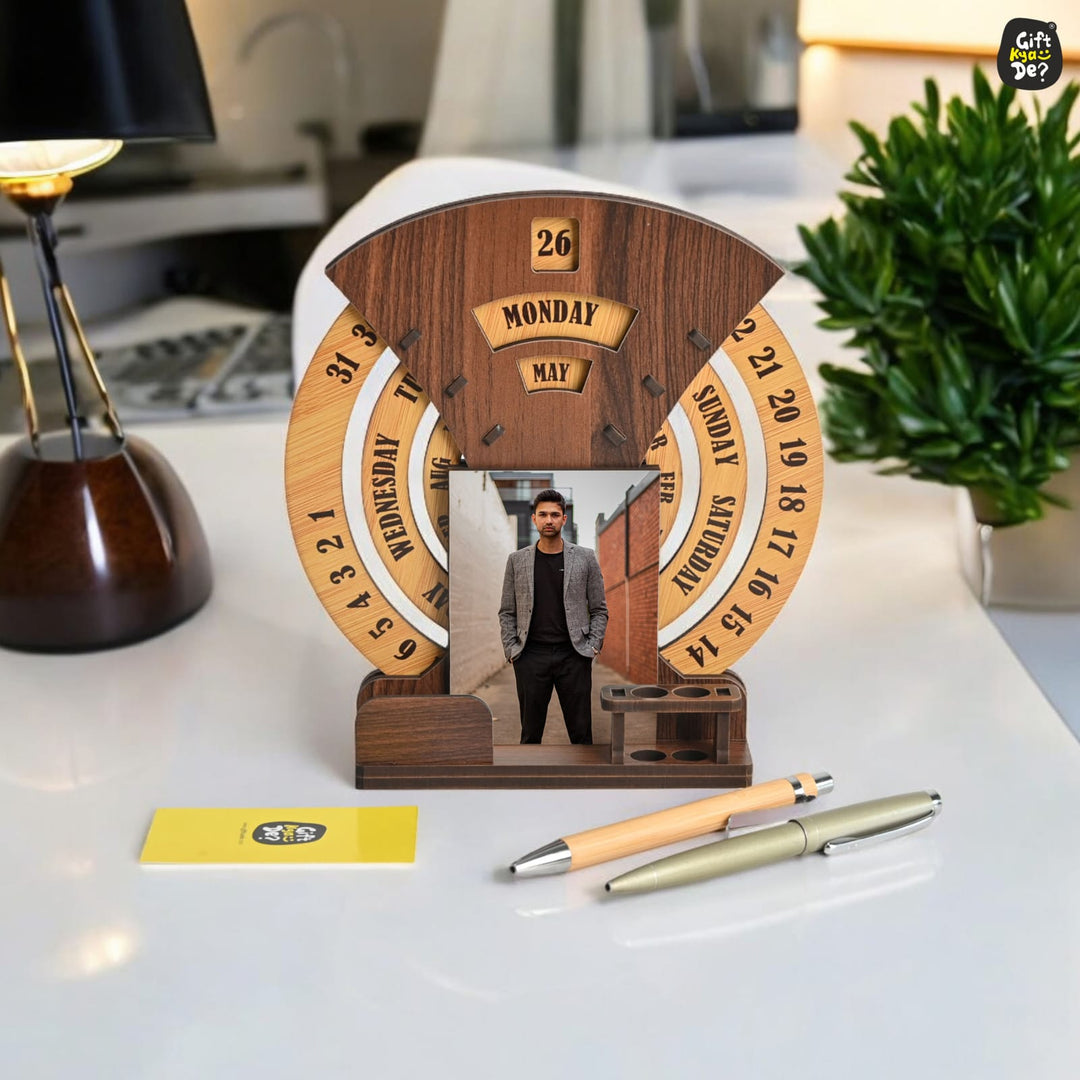 Eco - Friendly Round Calendar with Custom Photo Options | The Eco - Friendly Round Calendar | Perfect for Corporate Gifting - Suspire
