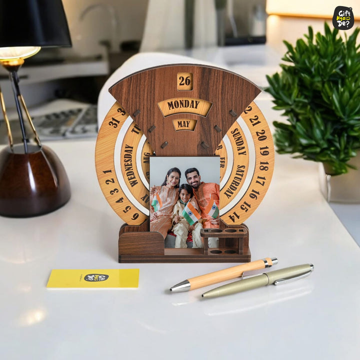 Eco - Friendly Round Calendar with Custom Photo Options | The Eco - Friendly Round Calendar | Perfect for Corporate Gifting - Suspire
