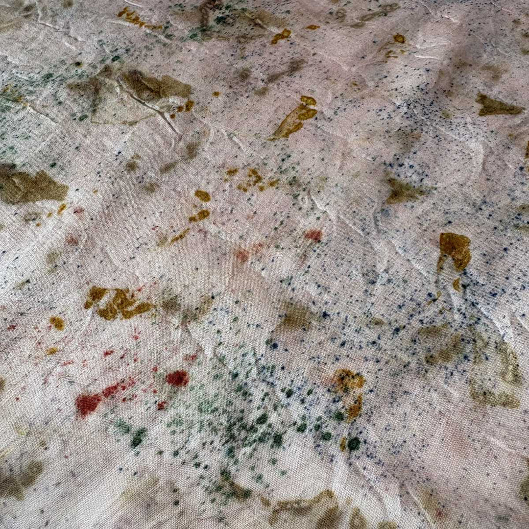 Eco - printed Blush Confetti Bandana - Suspire