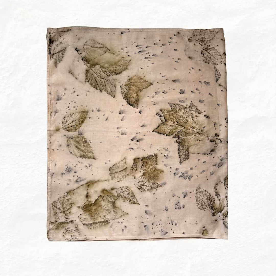 Eco - printed Blush Drift Scraf - Suspire