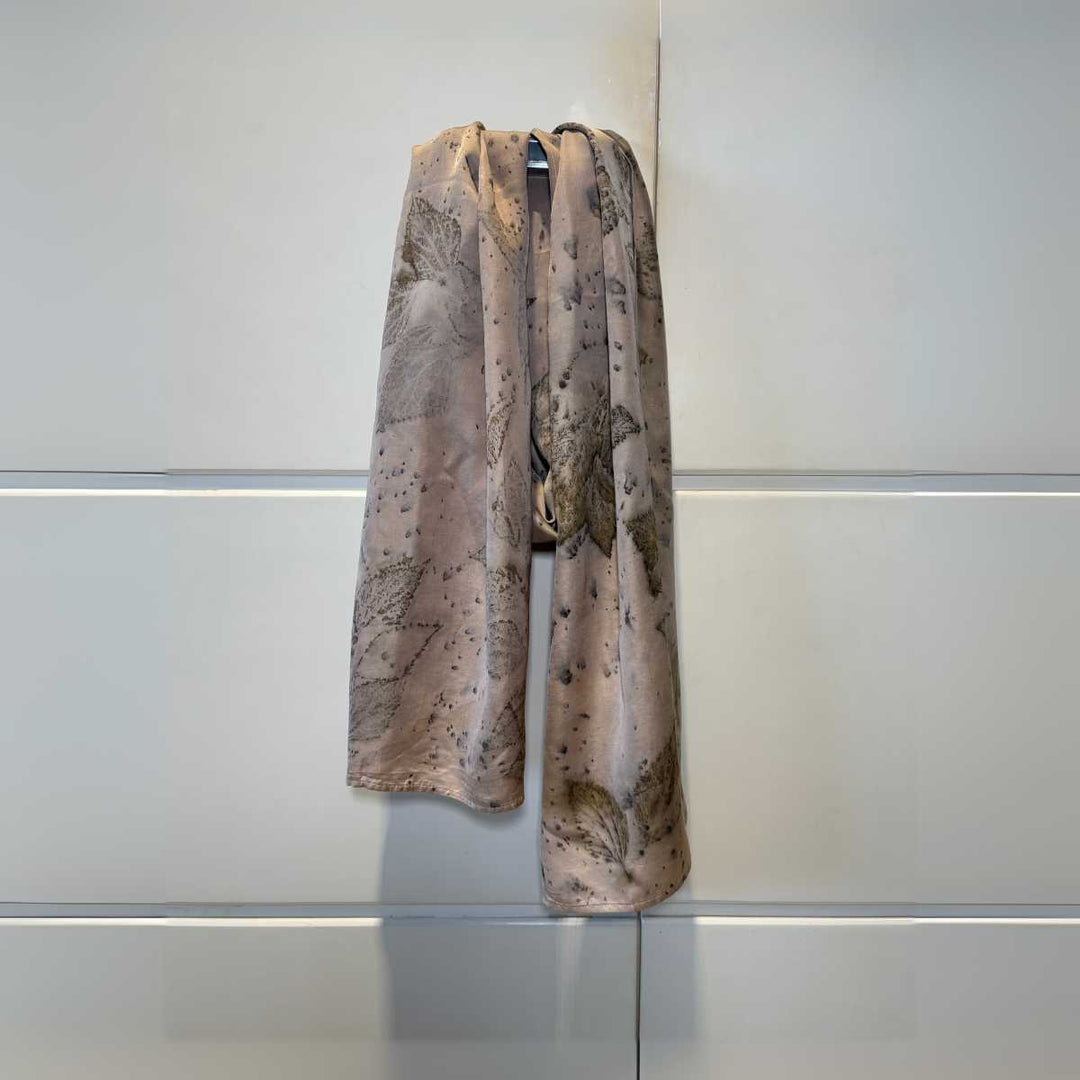 Eco - printed Blush Drift Scraf - Suspire