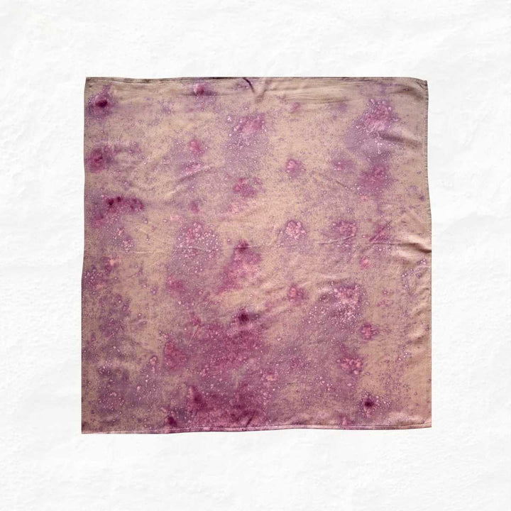 Eco - printed Lavender Rain Bandana - Suspire