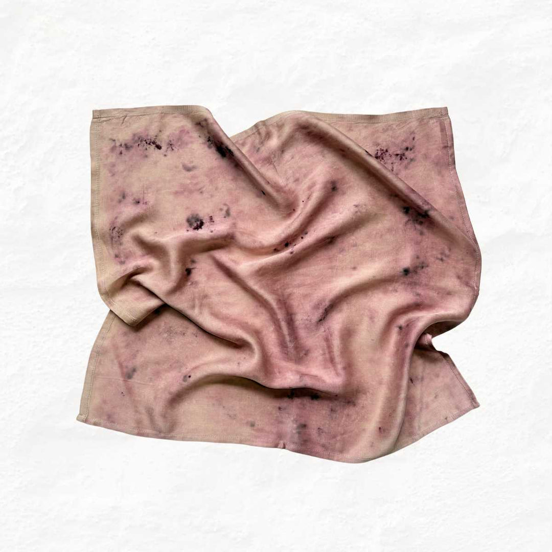 Eco - printed Lilac Whispers Bandana - Suspire