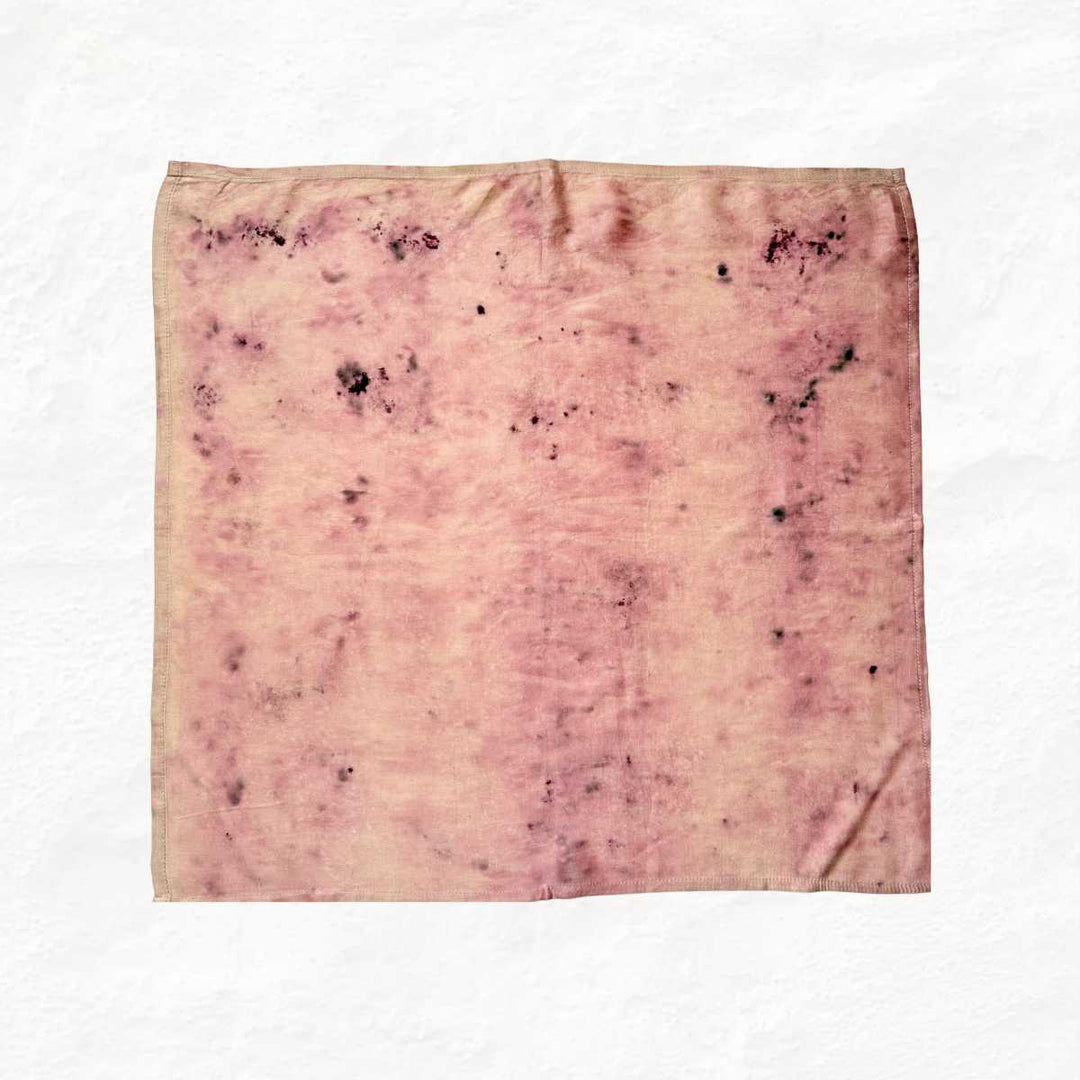 Eco - printed Lilac Whispers Bandana - Suspire