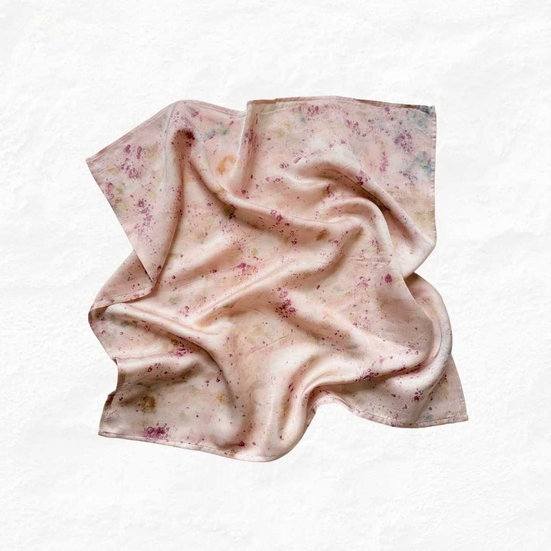 Eco - printed Rose Bloom Bandana - Suspire