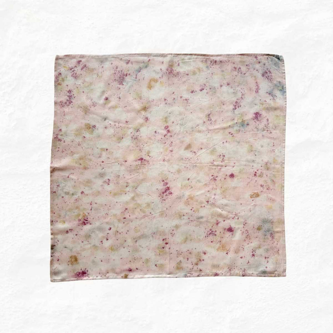 Eco - printed Rose Bloom Bandana - Suspire