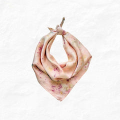 Eco-printed Rose Bloom Bandana