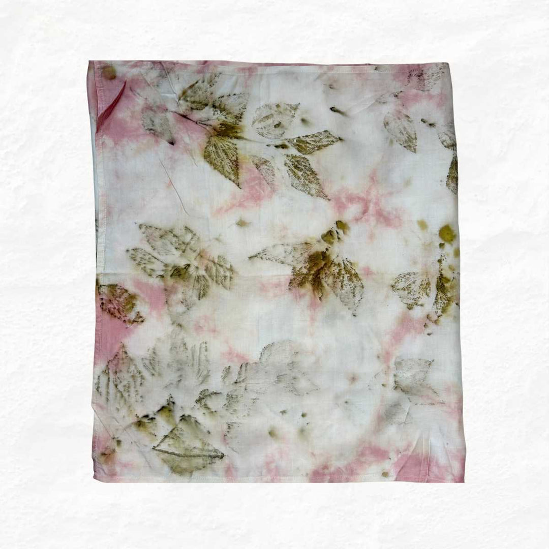 Eco - printed Softly Rooted Scarf - Suspire